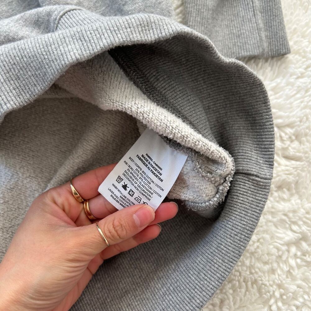 Nike Womens Grey Crewneck Oversized Sz M Casual Loungewear Preppy Athleisure - Picture 5 of 6
